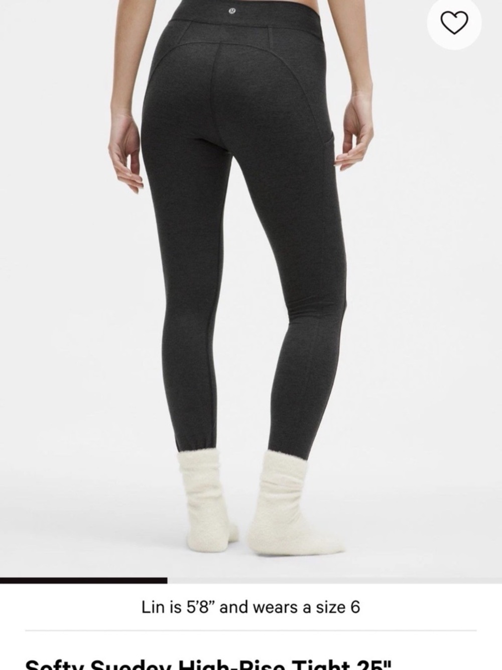 lululemon athletica Softly Sueded High-Rise Tights — Black